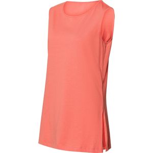 Dames shirt met ronde hals in koraal