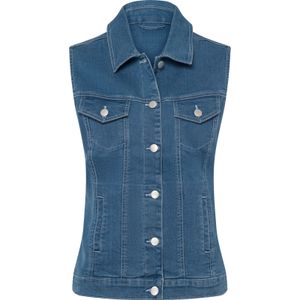 Dames Jeansgilet in blue-bleached