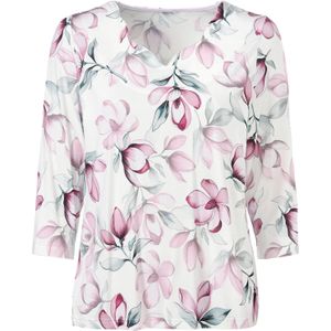 Orchidee/Ecru - Longsleeve - 95% Viscose, 5% Elastaan