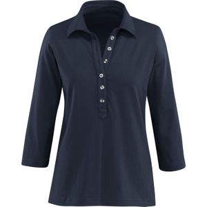 Dames Poloshirt in marine