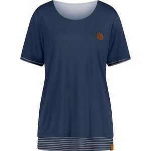 Dames 2-in-1-shirt in donkerblauw