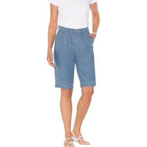 Dames Jeansbermuda in blue-bleached