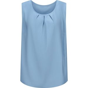 Dames Blousetop in ijsblauw