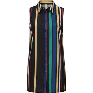 Imprimé - Zwart/Smaragd - Top - 100% Polyester - Mouwloos