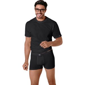 Heren shirt in 2 stuks zwart