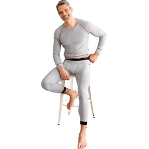 Heren Shirt in grijs gemêleerd