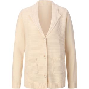 Classic Basics - Cardigan - Ivoor - Lange Mouwen - Reverskraag