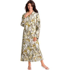 Badjas - Riet Gedessineerd - Kunstvezel - Steekzakken - Machinewas 30 °C