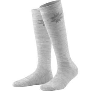 Wäschepur - Kniekousen - Lichtgrijs Gemêleerd - Set van 4