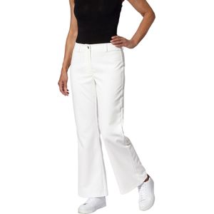 Dames Ribcordbroek in ecru