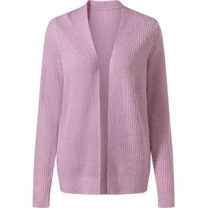 Dames Vest in orchidee/ecru gemêleerd