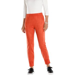 Dames comfortbroek in roestrood
