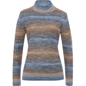 Pull&Bear - Gedessineerd Pullover - Camel/Jeansblauw - 100% Polyacryl