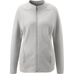 Lichtgrijs Sweatvest - 100% Katoen - Lange Mouwen - Ritssluiting