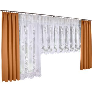 Gordijn - Plooiband - Wit - 100% Polyester - 500 cm x 175 cm