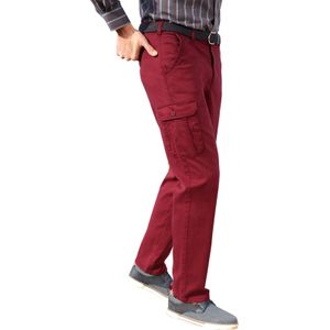 Heren cargobroek in donkerrood