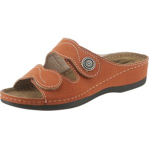 Dames slippers in camel
