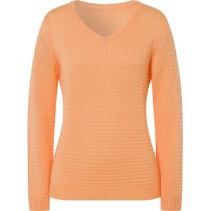 Gebreide Trui - Abrikoos - 100% Polyacryl