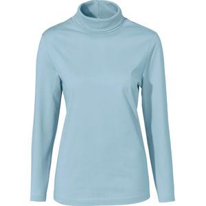 Dames Colshirt in winterturquoise