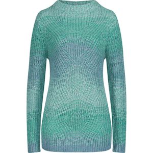 Classic Inspirationen - Gebreide Trui - Blauwgroen-bleu mêlee - Lange Mouwen