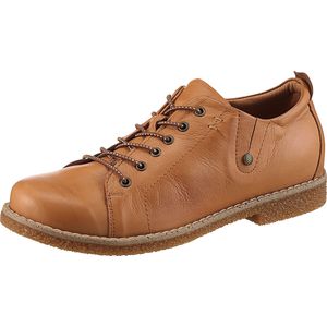 Dames Veterschoen in cognac