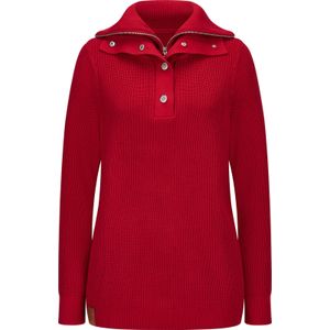 Dames - Gebreide Pullover - Rood