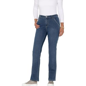 Dames jeans in blue-stonewashed