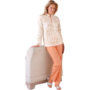 Pyjama - Abrikoos - 100% Katoen - Lange Mouwen