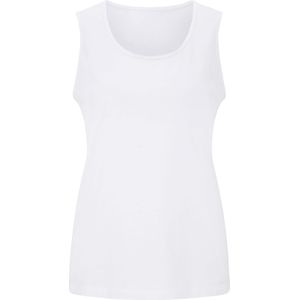 Tanktops - Wit - 100% Katoen - Mouwloos Met Bandjes