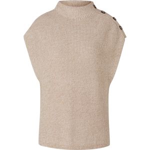 Dames Slip-over in zand gemêleerd