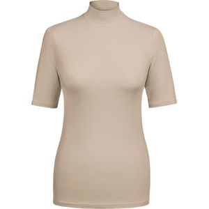 wäschepur - Shirt voor eronder - Zand - Korte Mouwen - Turtleneck - 2 Stuks