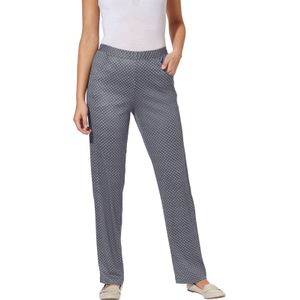 Harembroek - Zwart Geruit - 100% Polyester - Comfortabele Taillehoogte