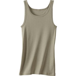 Heren Onderhemd in kaki gestreept