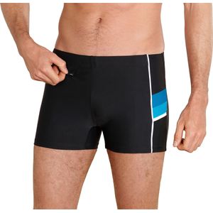 Sportieve Zwembroek - Contrastkleurige Inzetten - Comfortband - Zakje met Ritssluiting
