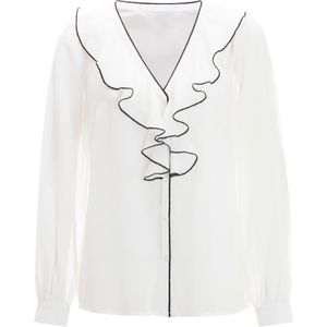 Dames Blouse met lange mouwen in wit