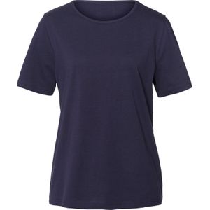 Shirts (2 stuks) in hemelsblauw/flamingo bedrukt + nachtblauw