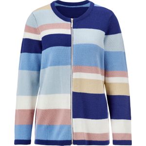 Cardigan - Brede Strepen - Jacquard - Deelbare Ritssluiting