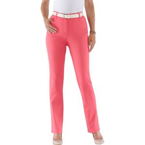 Dames jeans in koraalrood