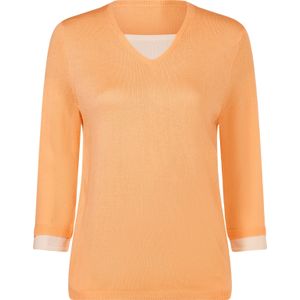 Dames 2-in-1-pullover in apricot