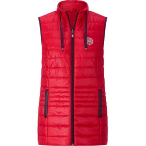 Bodywarmer - Glanzend - Contrasterende Details - Trekkoord Kraag