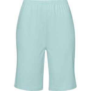 Dames shortama in mint/ecru