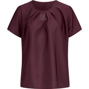 Comfortabele blouse in bordeaux