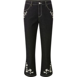 Dames 7/8-jeans in black denim