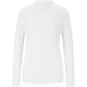 Gebreide Trui - Ecru - 50% Katoen, 50% Polyacryl - Lange Mouwen