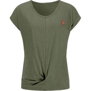 Dames Shirt met korte mouwen in kaki