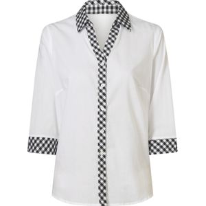 Dames Folkloreblouse in wit/zwart
