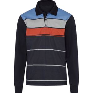 Heren Poloshirt in marine/steengrijs