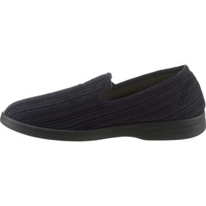 Pantofles - Marine - Textiel - Breed