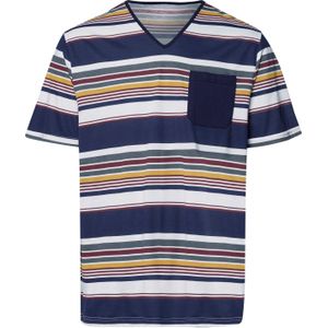 Pyjama - Shirt - Streepdessin - Korte Mouwen - Single-Jersey