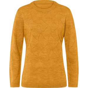Dames pullover in oker
